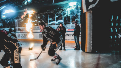 Hockey: entrata giocatori HC Lugano